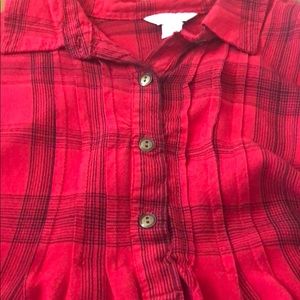 Woman’s flannel dress